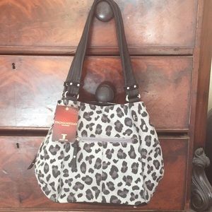 Tignanello Leather Suede Bag NWT